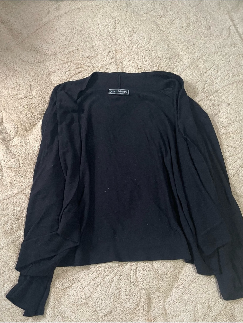 Jessica Howard Black Women’s Cardigan Sweater